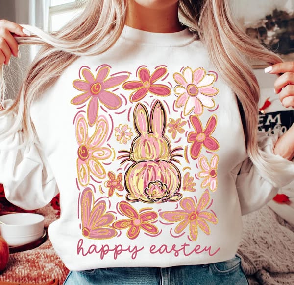 Happy Easter Brushstroke