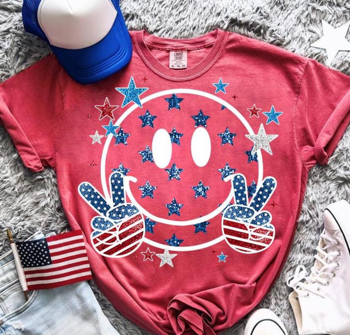 Patriotic Smiley Face