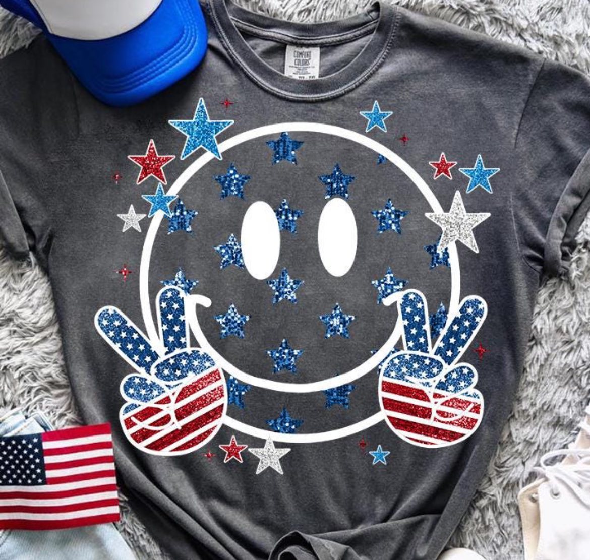 Patriotic Smiley Face