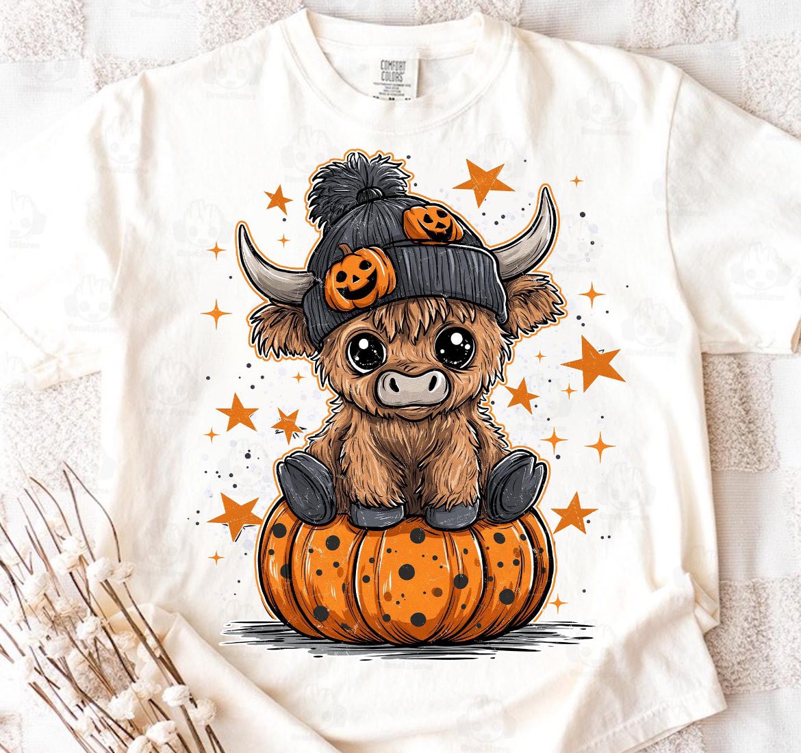 Heifer On Pumpkin