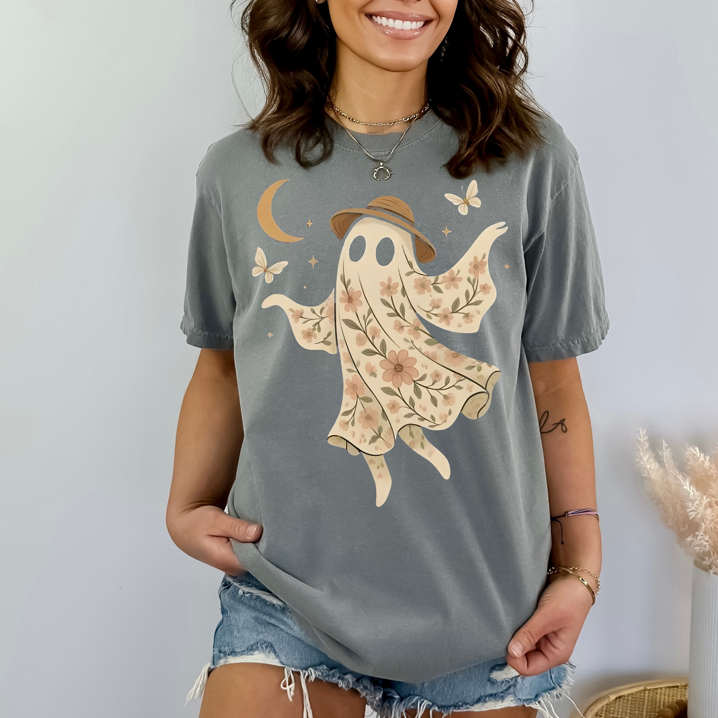 Boho Floral Ghost