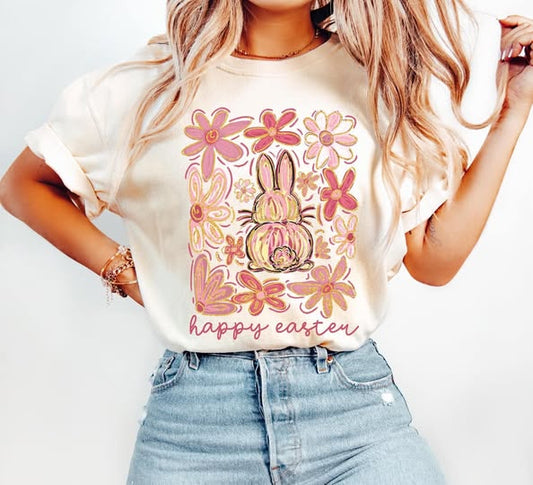 Happy Easter Brushstroke