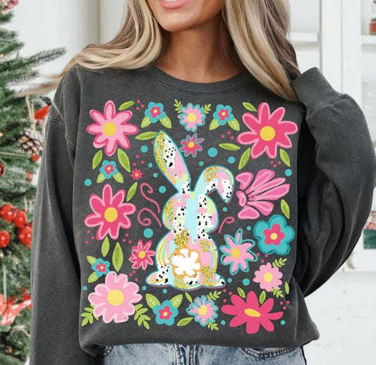 Bunny & Flower Collage