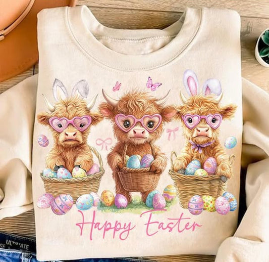 Happy Easter Highland Cows