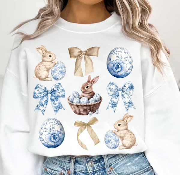 Blue & Gold Easter Grid
