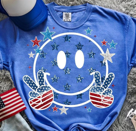 Patriotic Smiley Face