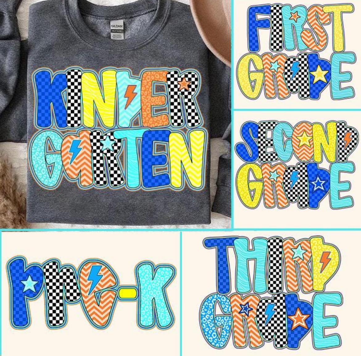 Preppy Blue Grades