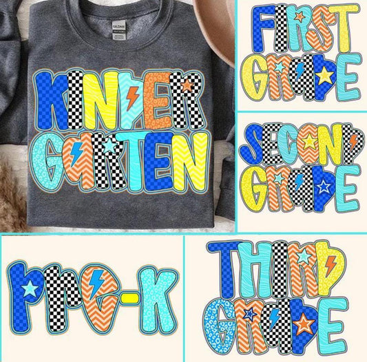 Preppy Blue Grades