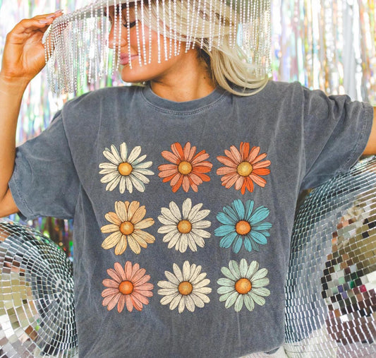 Floral Three Rows