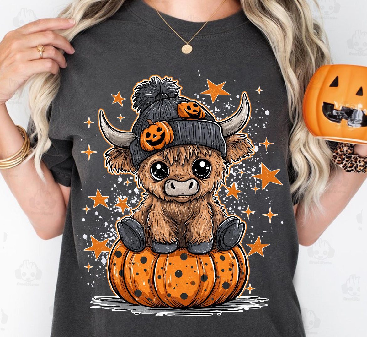Heifer On Pumpkin