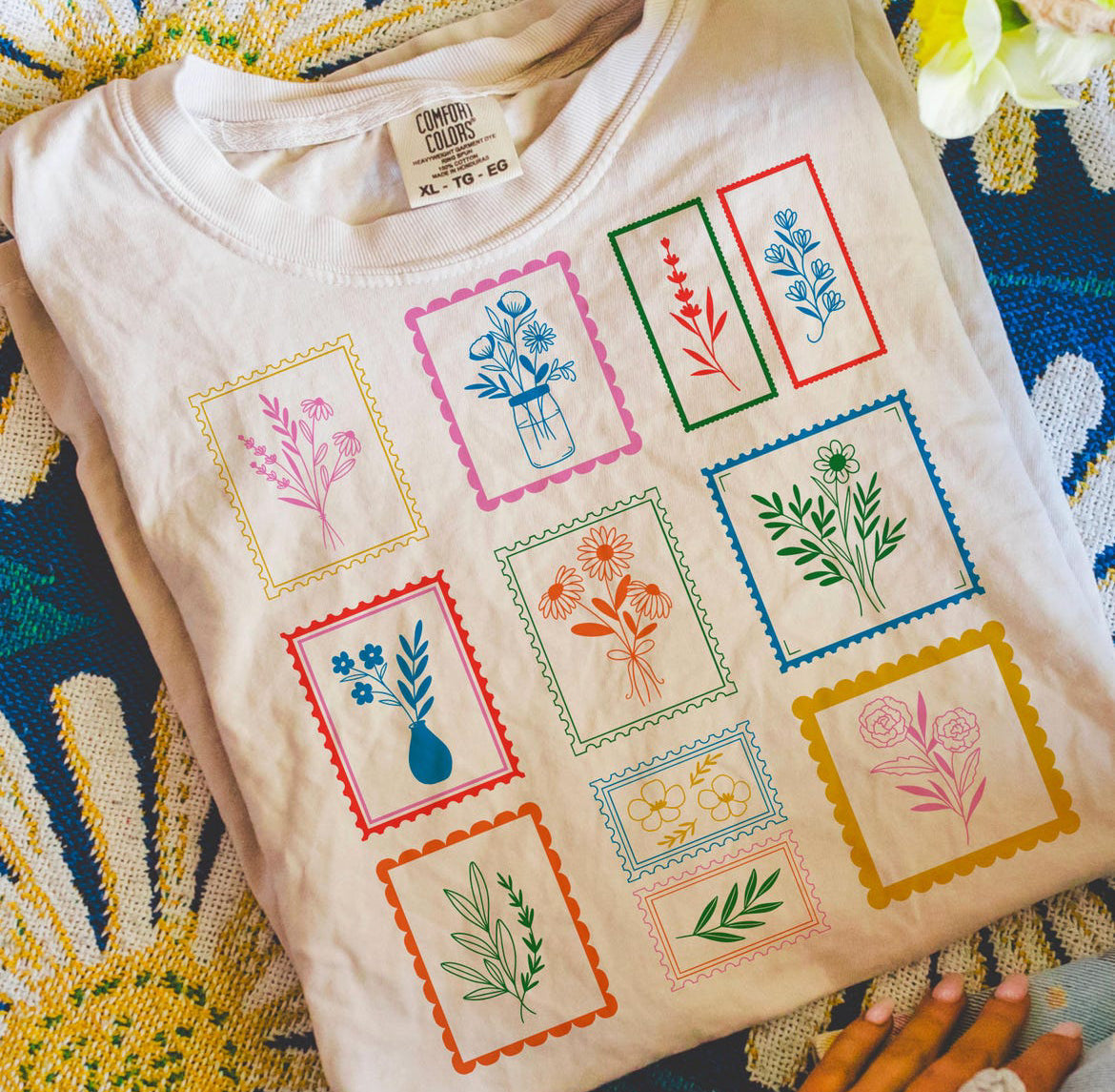 Floral Stamps Color