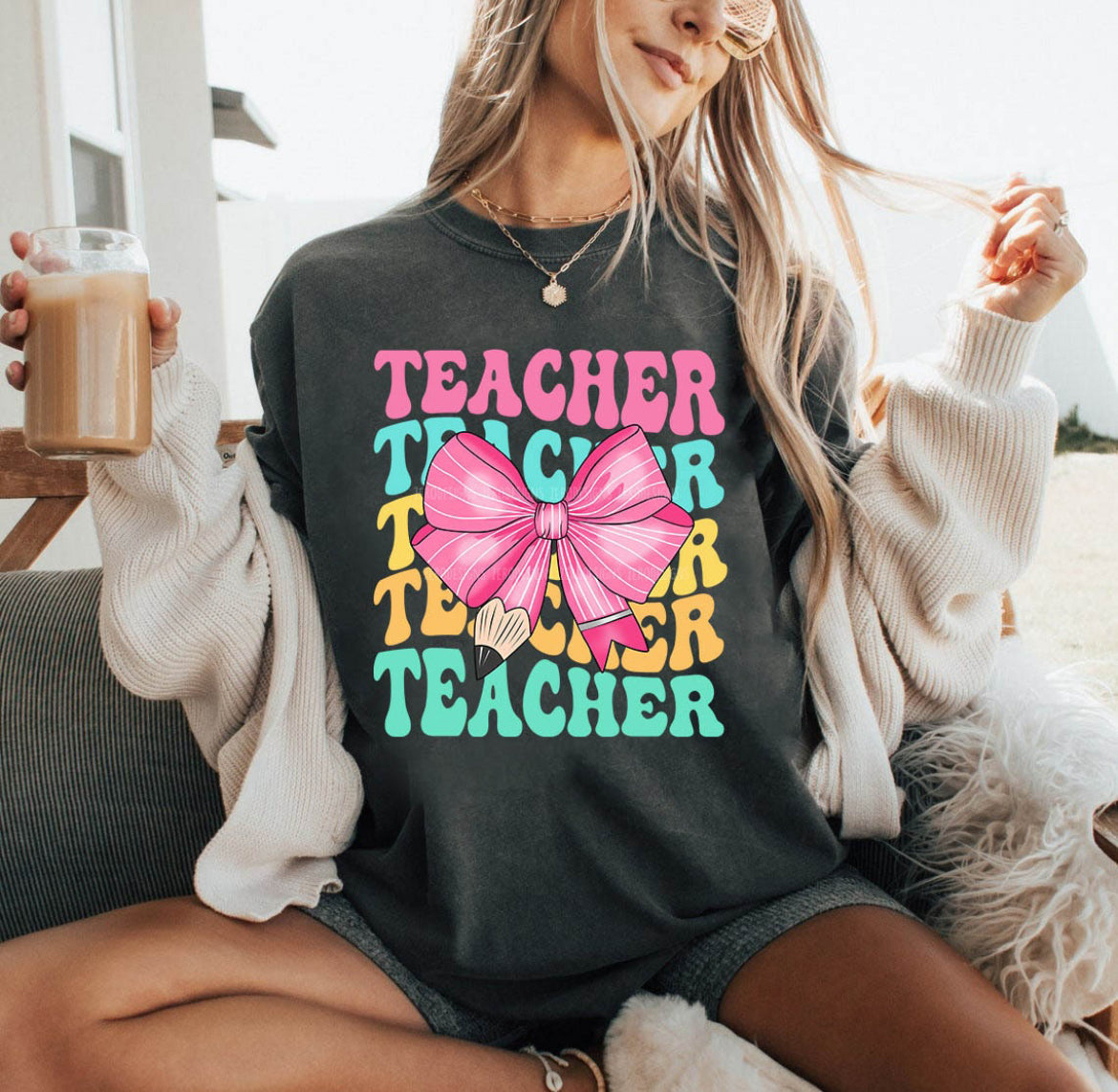 Teacher pencil bow