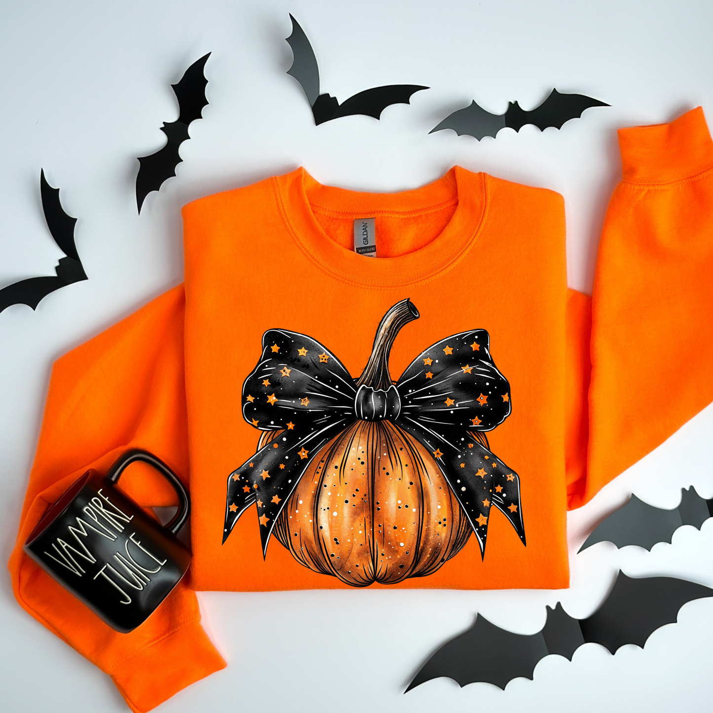 Pumpkin-Black Bow