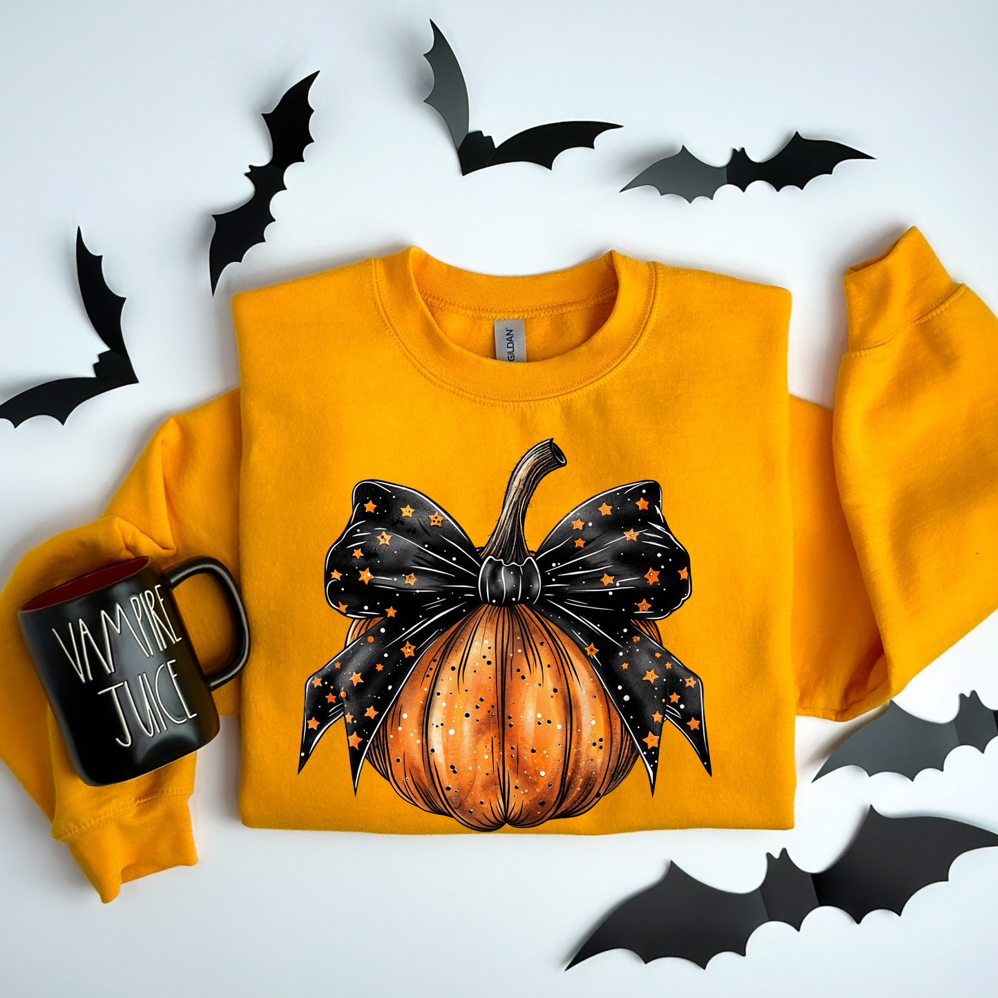 Pumpkin-Black Bow